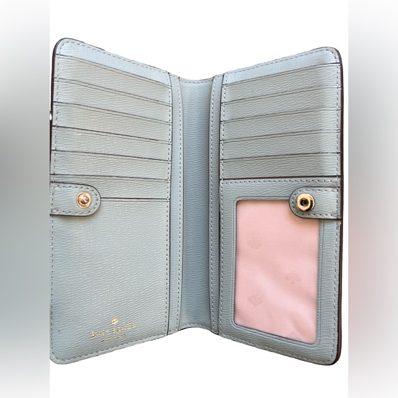 Kate Spade Darcy Embroidered Daisy Large Slim Bifold Wallet - Picture 11 of 15